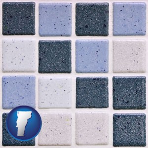bathroom tiles - with Vermont icon