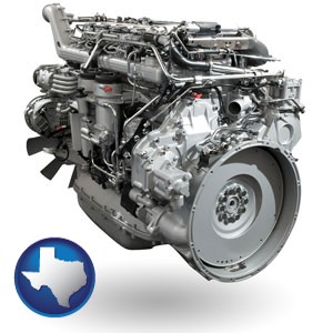 a truck engine - with Texas icon