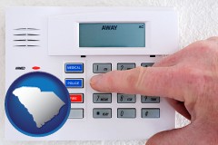 south-carolina setting a home burglar alarm