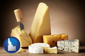 assorted cheeses - with Idaho icon