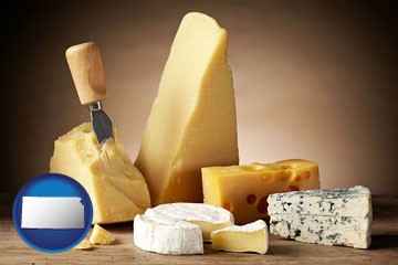 assorted cheeses - with Kansas icon