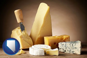assorted cheeses - with Nevada icon