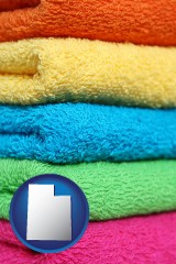 utah colorful bath towels