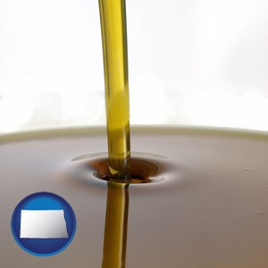 oil - with North Dakota icon
