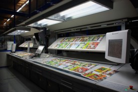 a commercial offset printing press