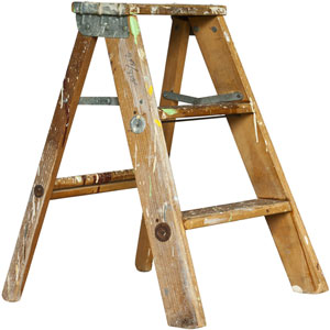 an old stepladder