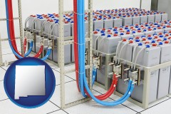 new-mexico map icon and industrial strength storage batteries