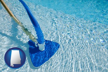 a swimming pool vacuum cleaner - with Alabama icon