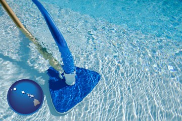 a swimming pool vacuum cleaner - with Hawaii icon