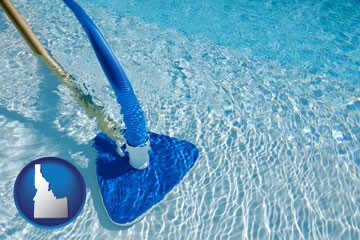 a swimming pool vacuum cleaner - with Idaho icon