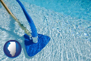 a swimming pool vacuum cleaner - with Illinois icon