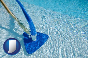 a swimming pool vacuum cleaner - with Indiana icon