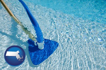 a swimming pool vacuum cleaner - with Massachusetts icon