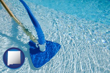 a swimming pool vacuum cleaner - with New Mexico icon