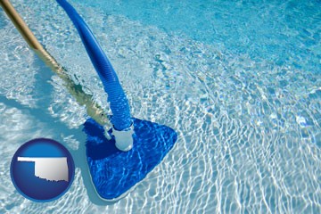 a swimming pool vacuum cleaner - with Oklahoma icon