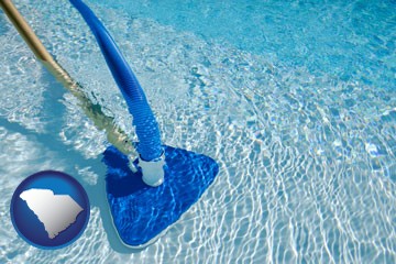 a swimming pool vacuum cleaner - with South Carolina icon